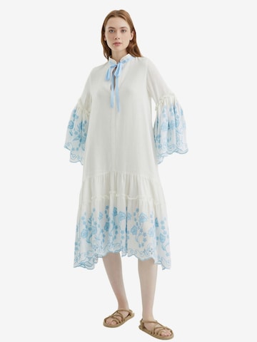 Robe 'Laurette' NOCTURNE en blanc : devant