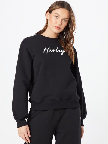 HurleySportska sweater majica - crna boja: prednji dio