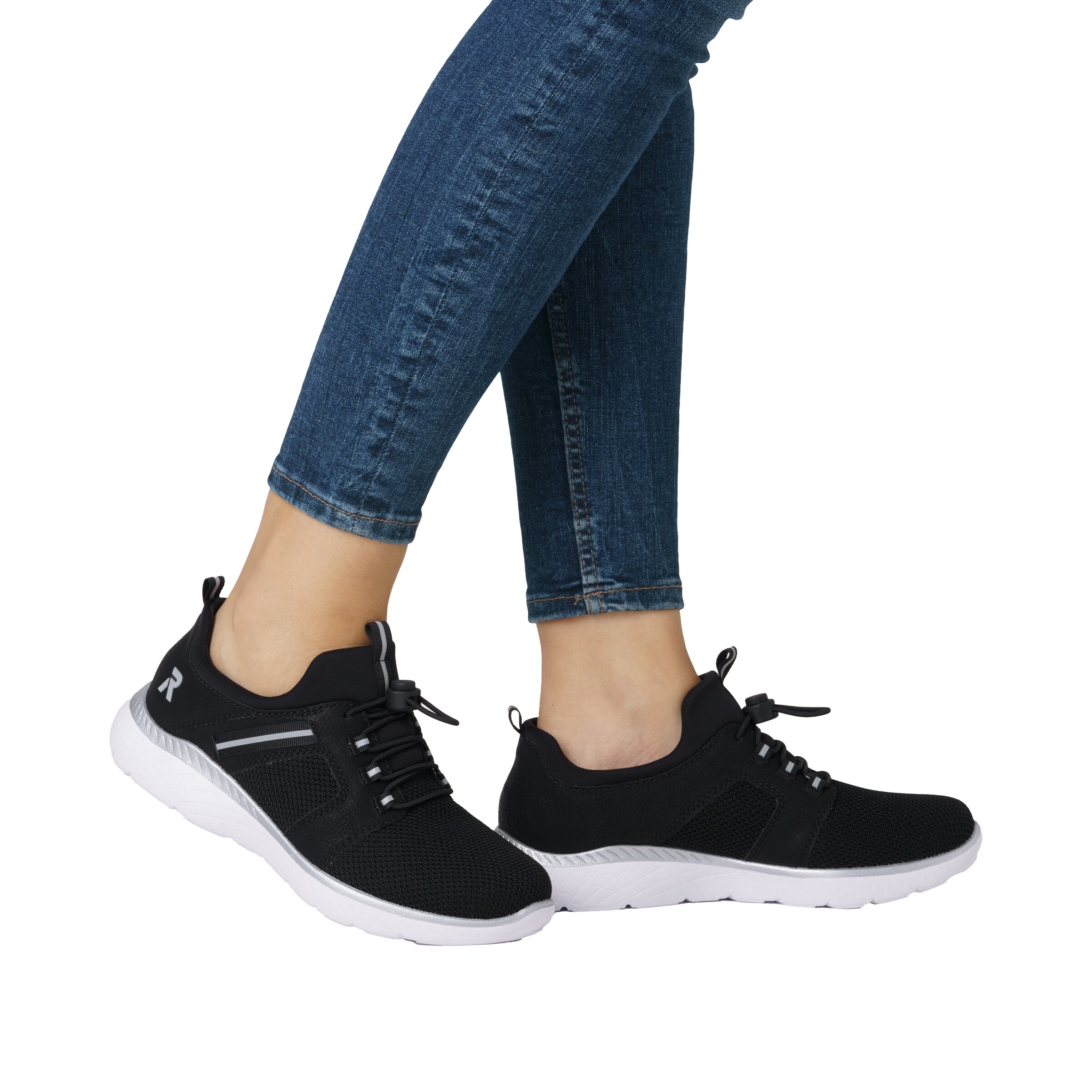 Baskets basses 'M5065' Rieker Sport en noir : devant