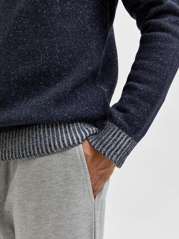 Pull-over 'Marled' SELECTED HOMME en bleu