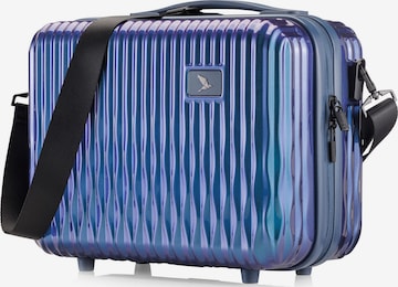 Nécessaire 'Flow' di Pack Easy in blu: frontale