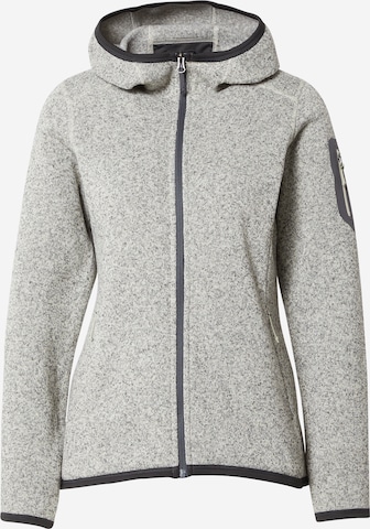 Bergans Fleece Jacket 'Kamphaug' in Grey: front