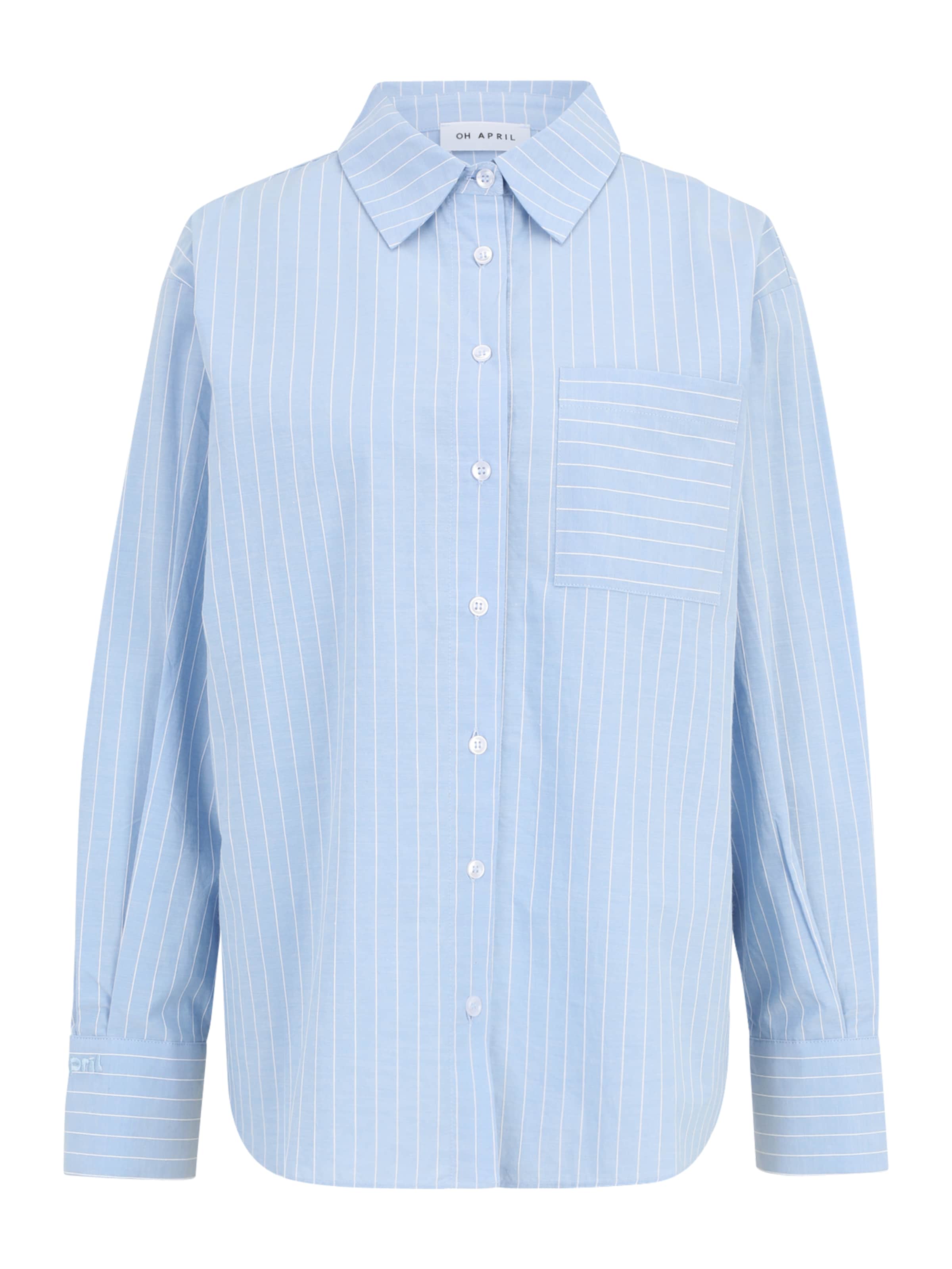 OH APRIL Pluus 'Nia' helesinine / valge, Tootevaade