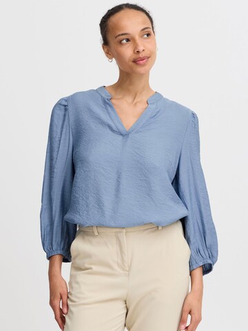 b.young - Blusa 'Idamy' em azul: frente
