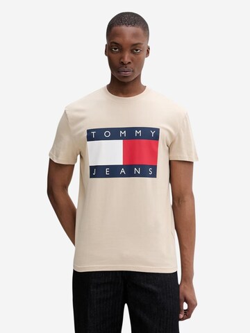 Maglietta 'DM0DM22645' di Tommy Jeans in beige: frontale