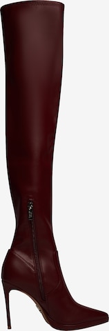 STEVE MADDEN Over the Knee Boots in Red