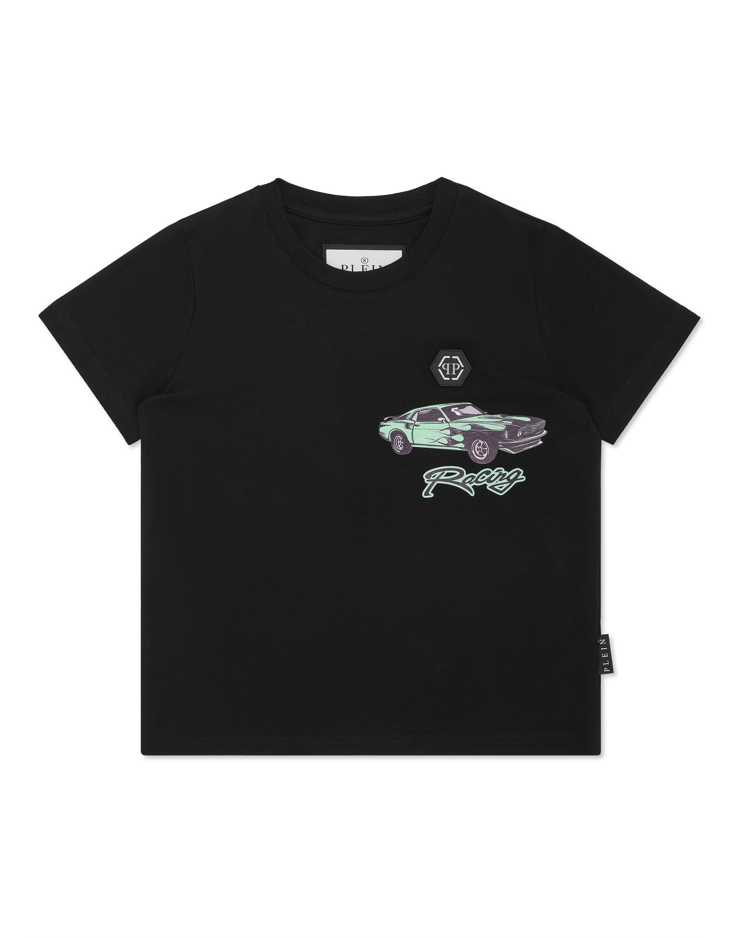 Maglietta 'Racing' in 140 Philipp Plein di colore grigio / verde / nero, Visualizzazione prodotti
