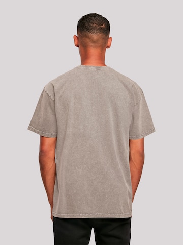 T-Shirt 'Guns 'N' Roses Skull and Pistols' F4NT4STIC en gris