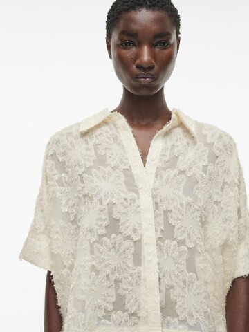 ROUGE EDIT Bluse i beige