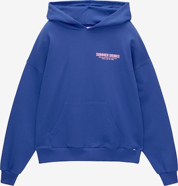 Pull&Bear Sweatshirt in Blau: predná strana