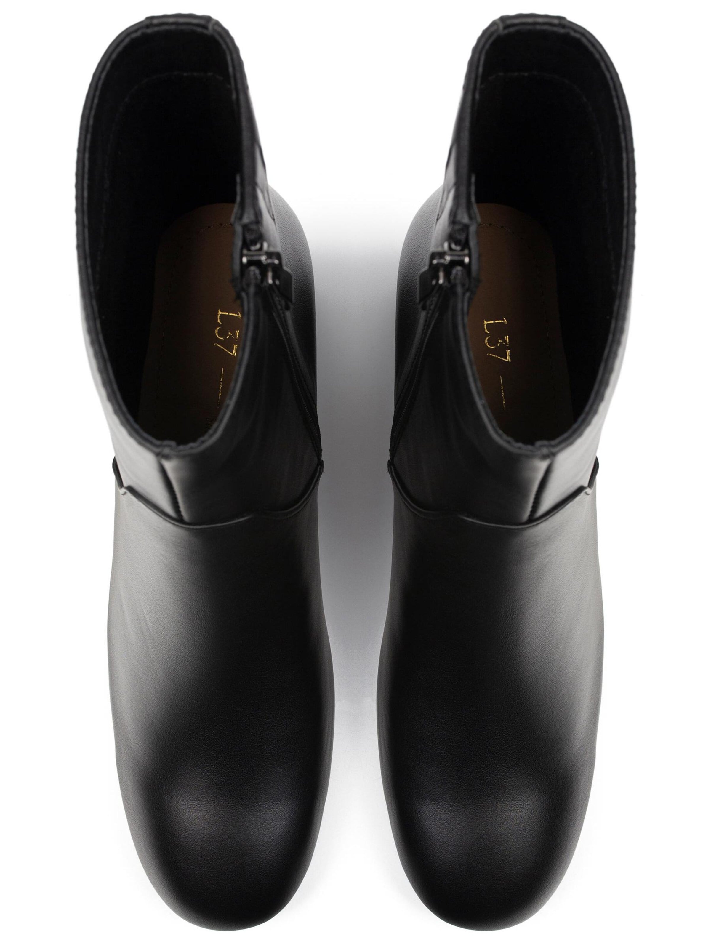 L37 HANDMADE SHOESGležnjače 'FILL ME UP' - crna boja