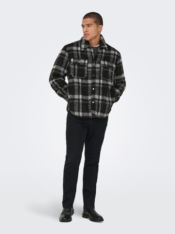Only & Sons Between-season jacket in Black