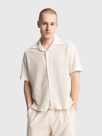 Regular fit Maglietta di Giesto in beige: frontale