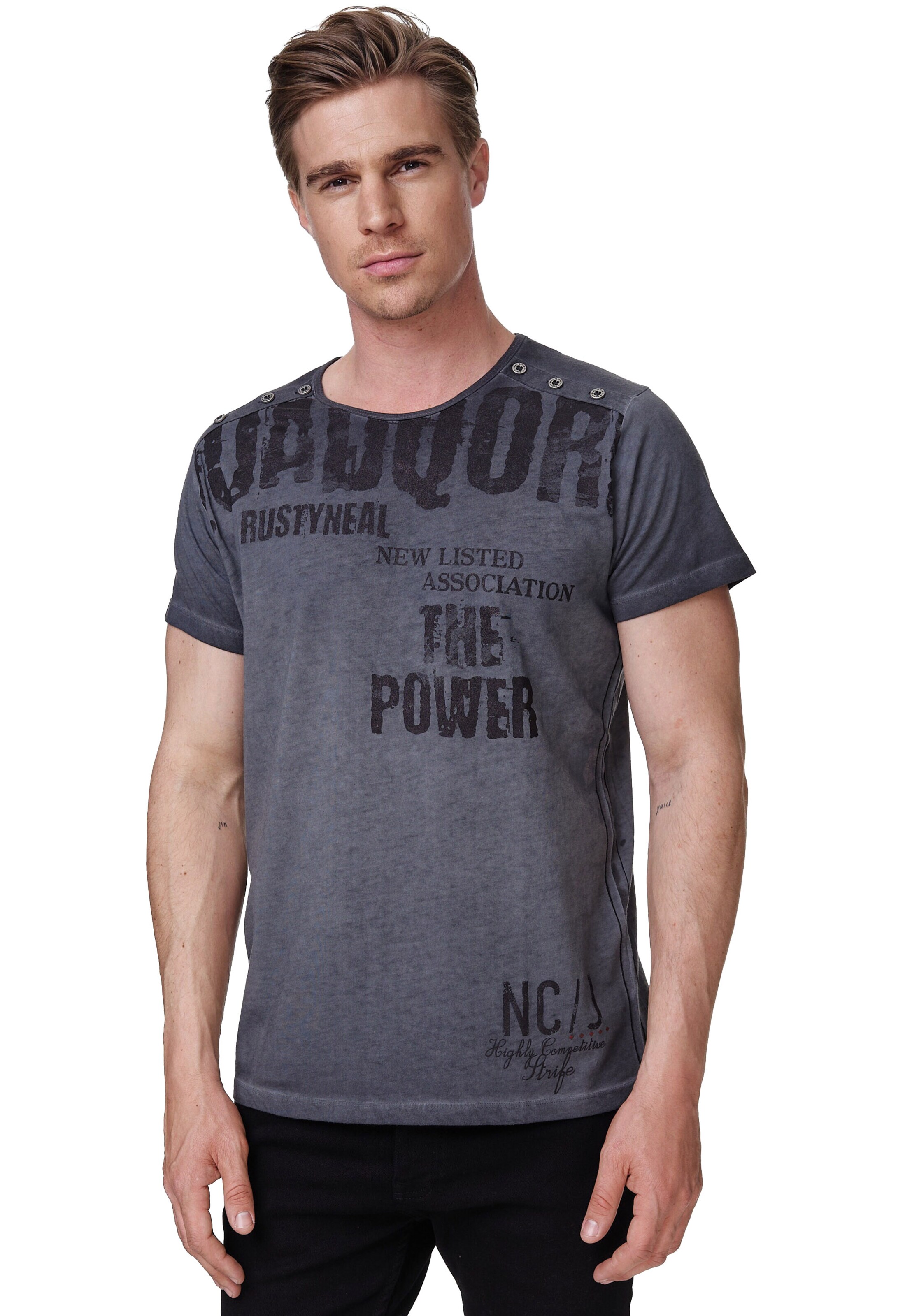 Rusty Neal Shirt in Grey: front