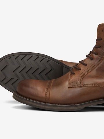 JACK & JONES Schnürboots 'Russel' in Braun