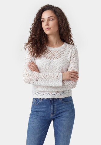 Pull-over usha FESTIVAL en blanc : devant
