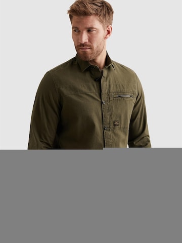 PME Legend Regular fit Button Up Shirt 'Shirt jacket with button closure and chest pocket' in Green