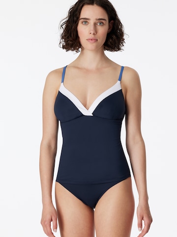 SCHIESSER Tankini ' Ocean Swim ' in Blauw: voorkant