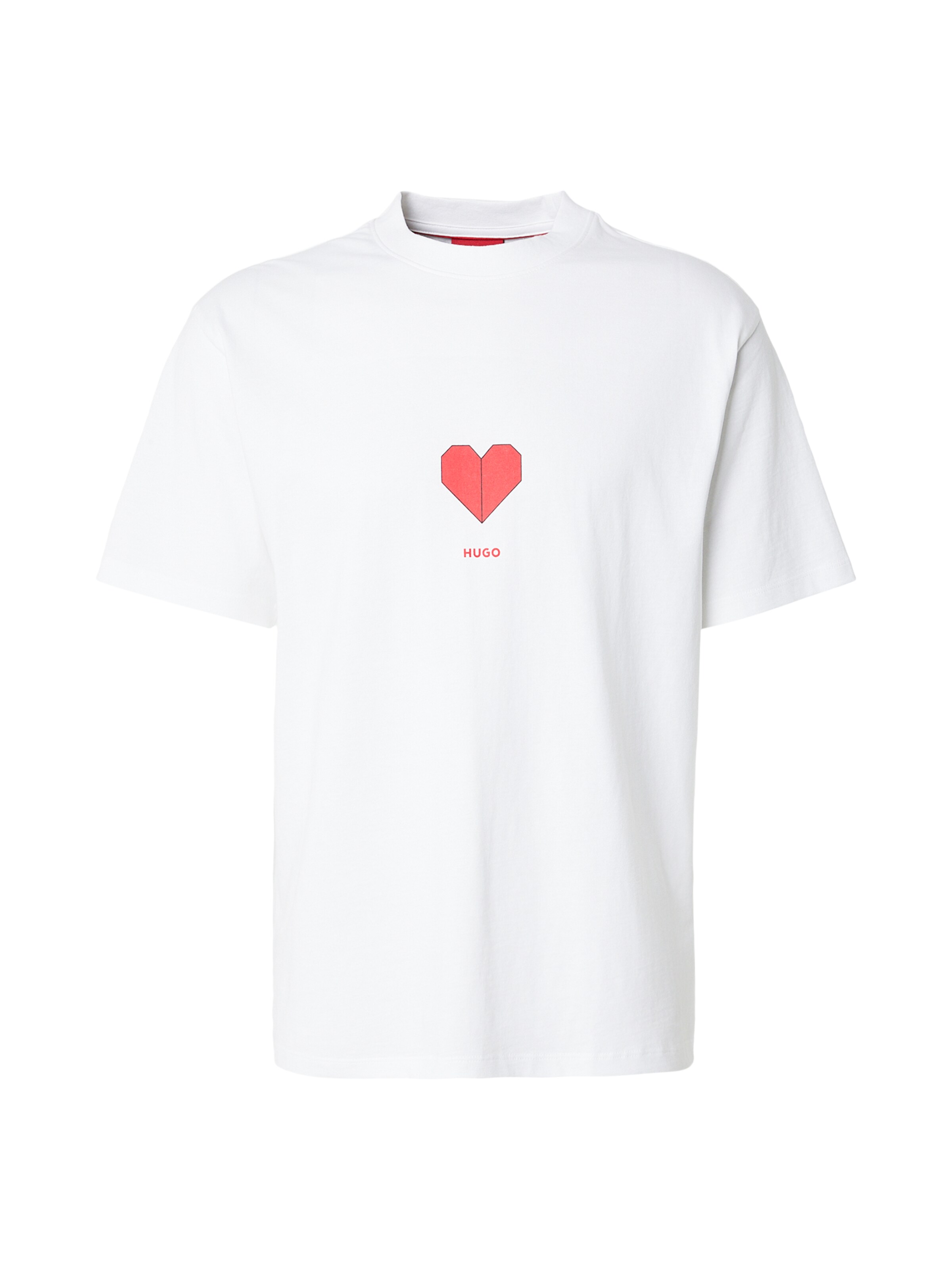 piros / fekete / fehér HUGO Póló 'Dalentin', Termék nézet
