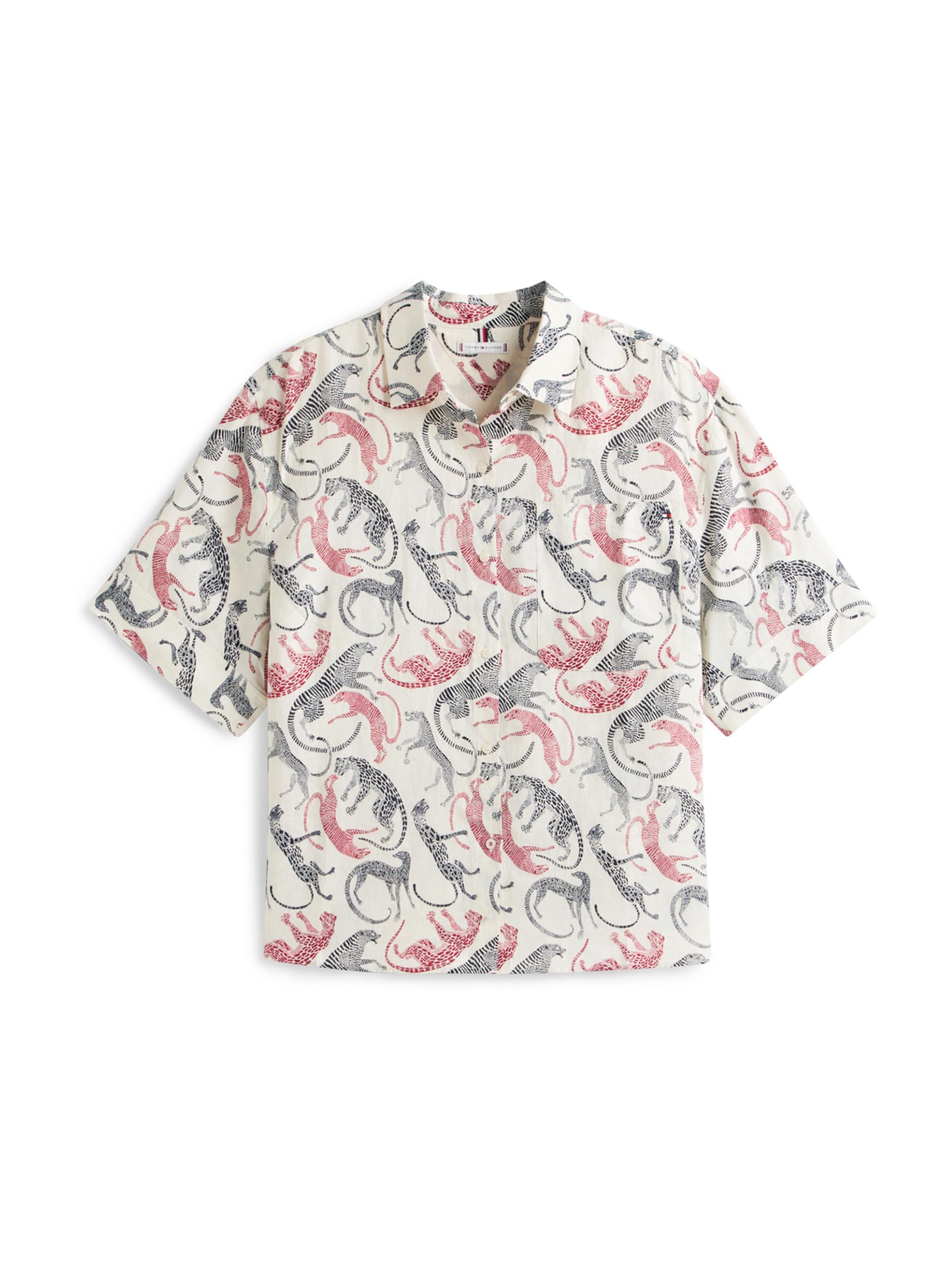 Tommy Hilfiger Curve Μπλούζα 'ESS' σε μπεζ: μπροστά