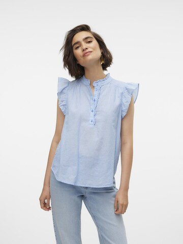 VERO MODA Top 'ISABEL' in Blauw: voorkant