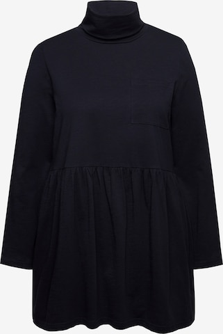 T-shirt Ulla Popken en noir : devant