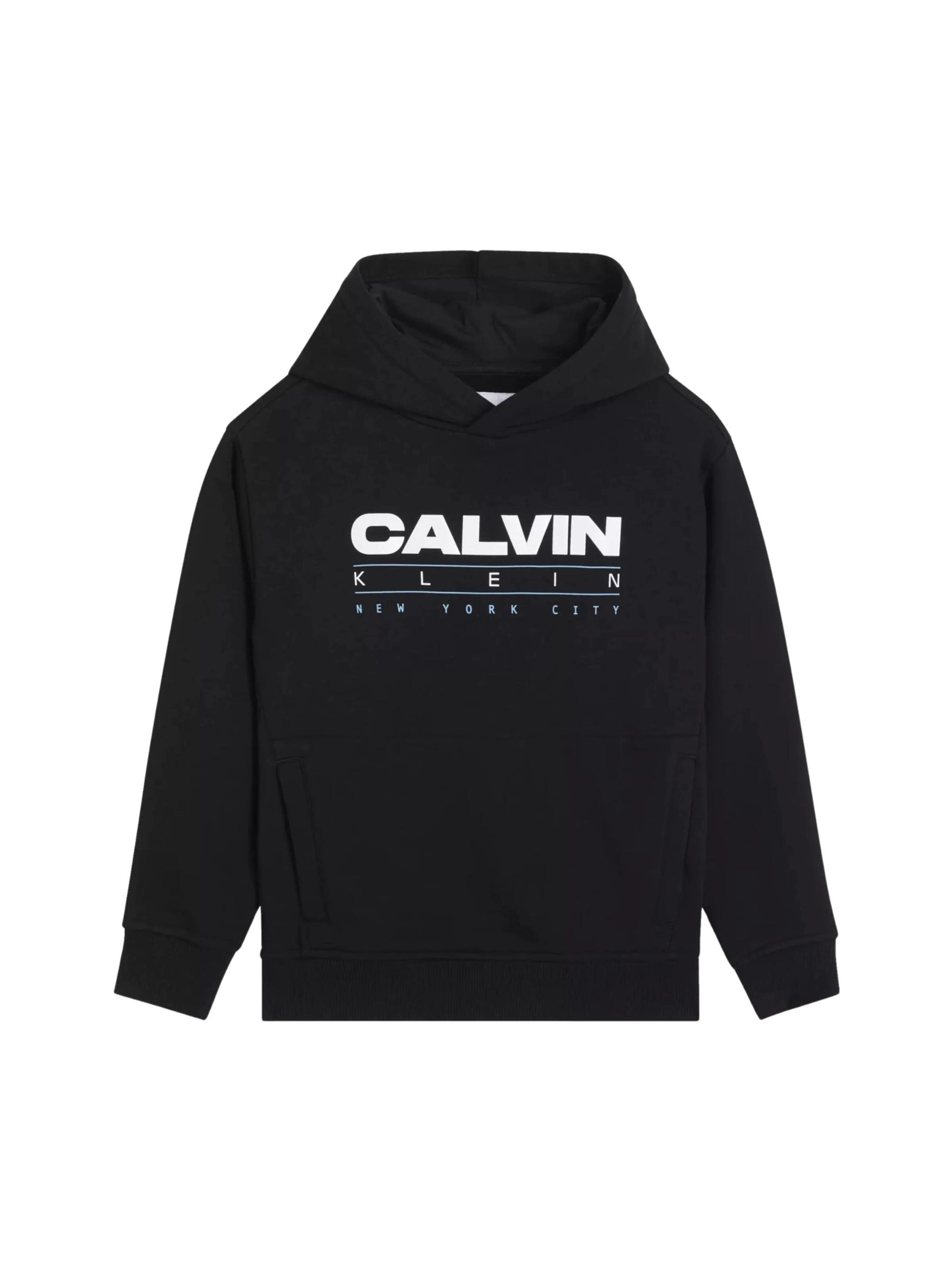 Sweat Calvin Klein Kids en noir : devant