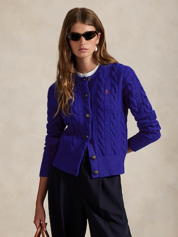 Geacă tricotată de la Polo Ralph Lauren pe albastru: față