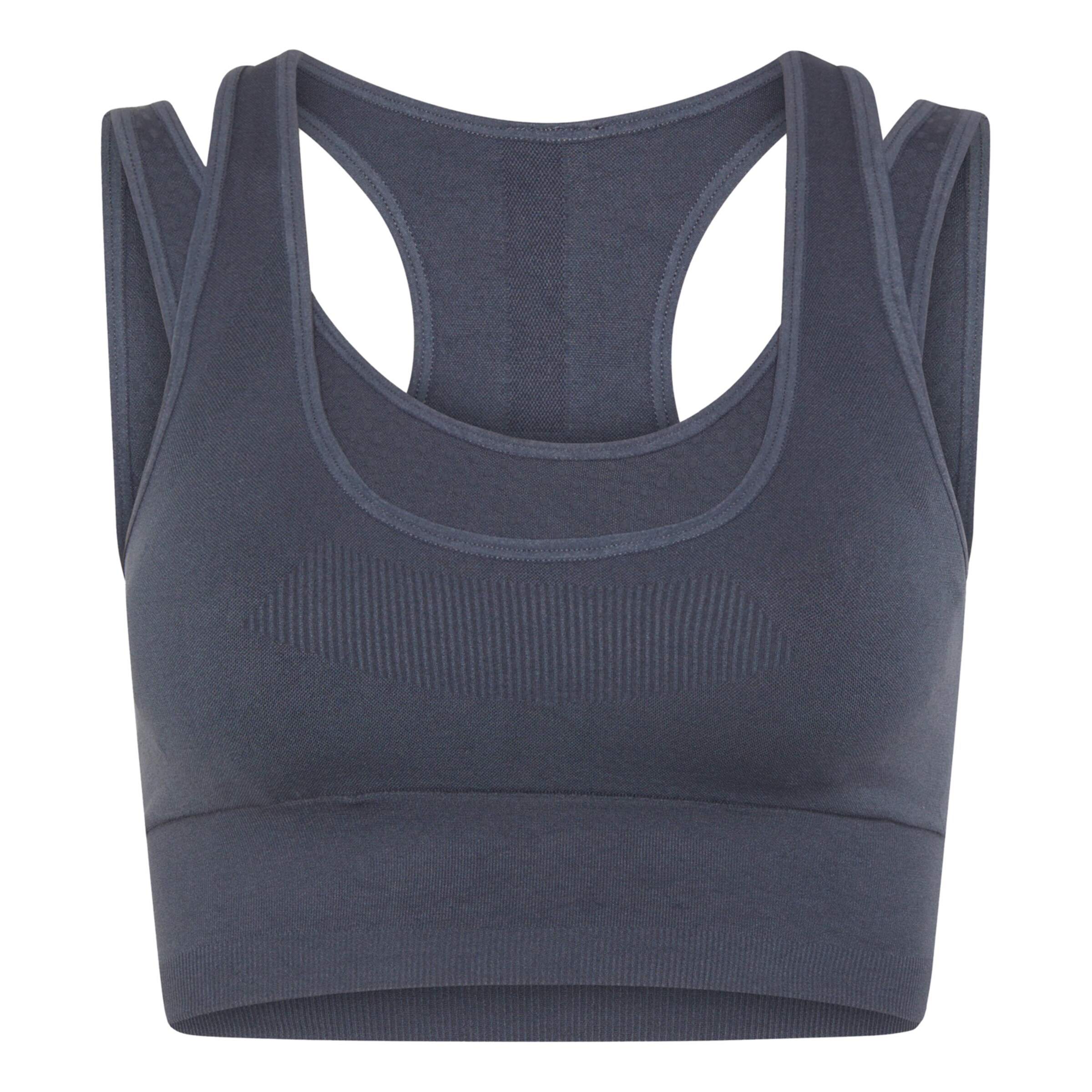 Born Living Yoga Sporttop ' Nina ' in Blauw: voorkant