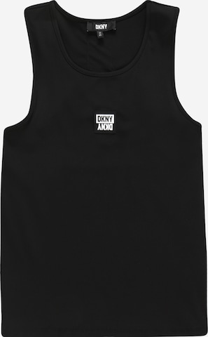 DKNY Sports Top in Black: front