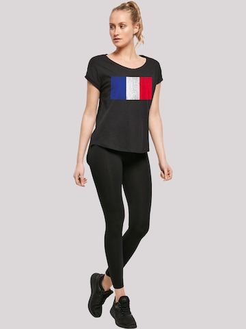 T-shirt 'France Frankreich Flagge' F4NT4STIC en noir