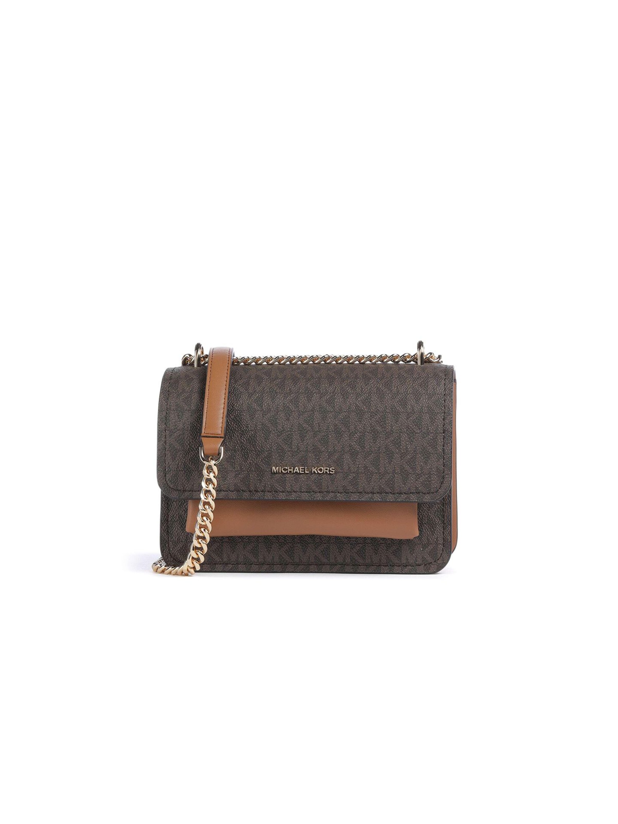 Michael Kors Schoudertas 'Claire Small Signature Logo Crossbody Bag' in One Size in de kleur Bruin, Productweergave