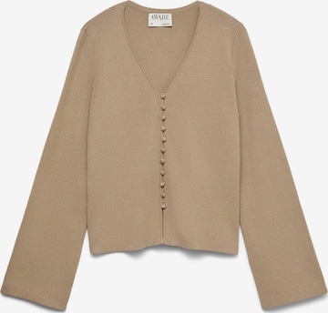 VERO MODA Gebreid vest 'VMHanna' in Grijs: voorkant
