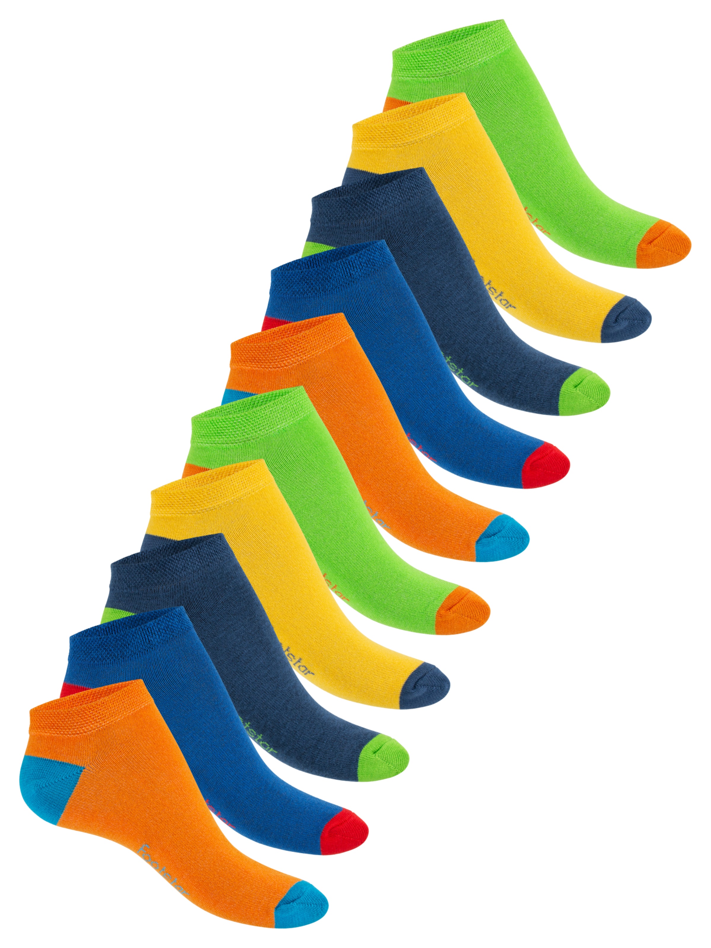 footstar Ankle Socks 'Color Pop' in Mixed colors: front