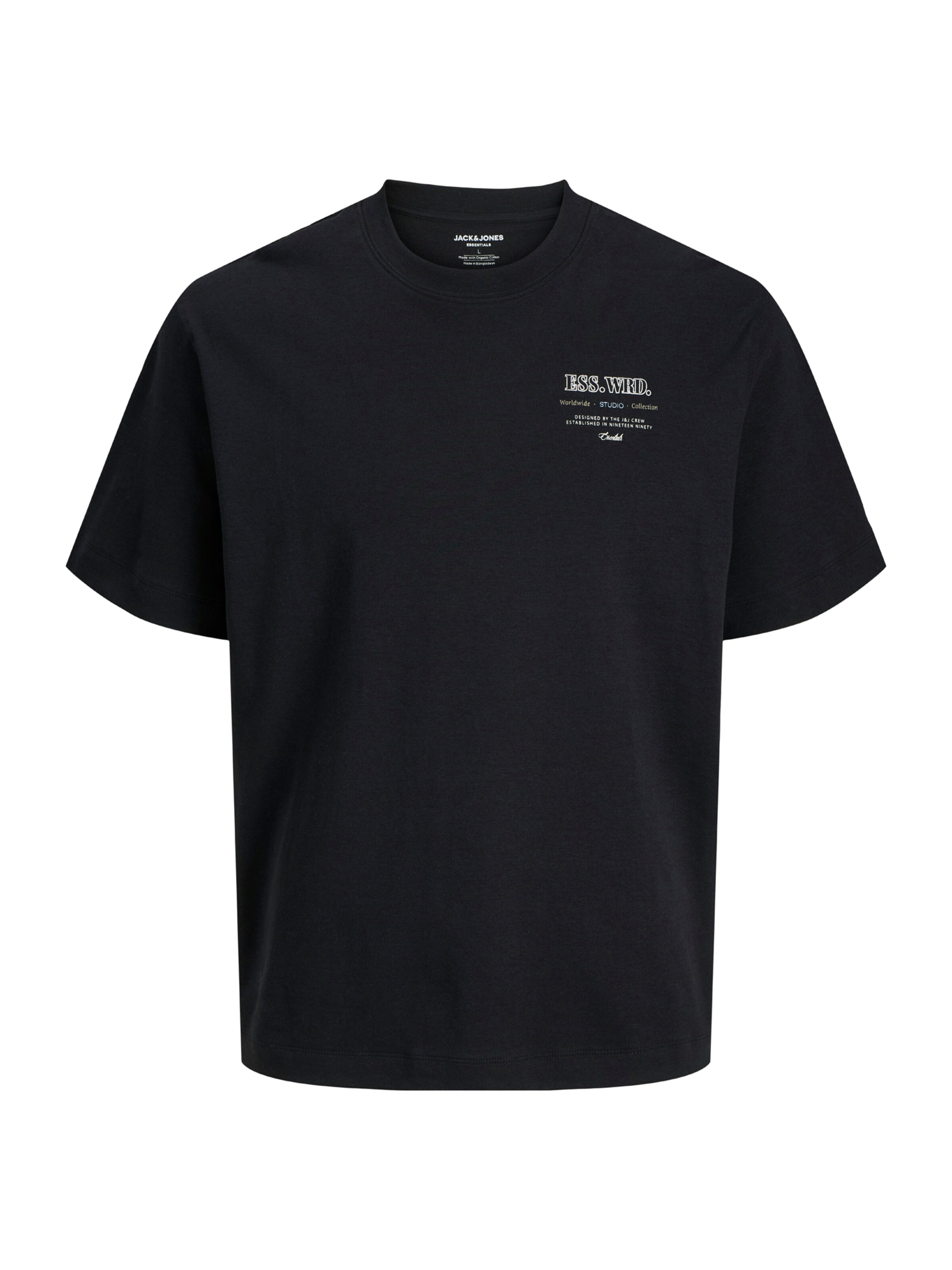 JACK & JONES Shirt 'JJEURBAN EDGE STUDIO' in Black: front