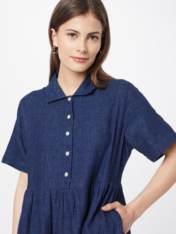 Folk Shirt dress 'LOOM' in Blue