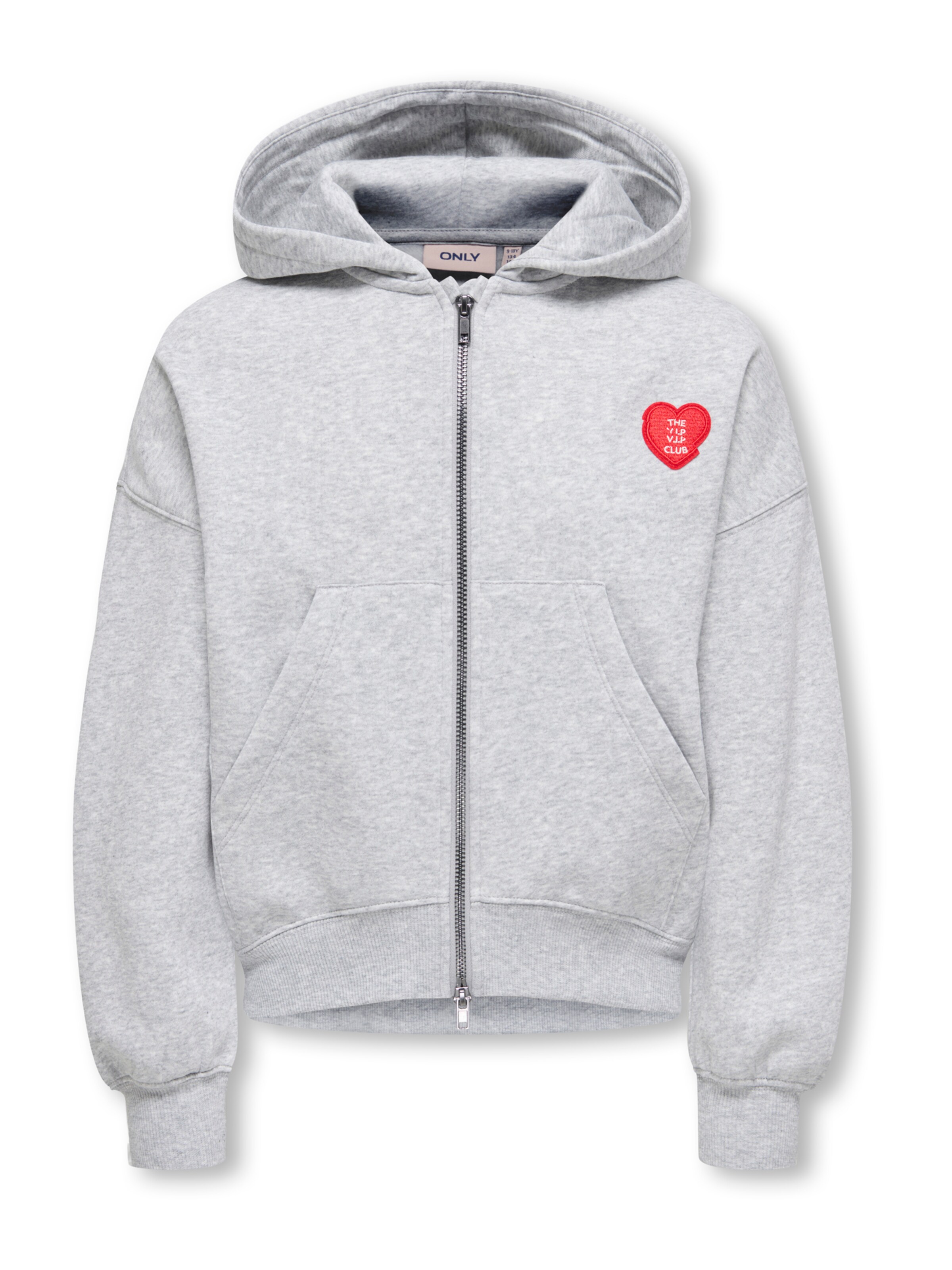 ONLY GIRLS Casaco em moletão 'KOGEVISA' em cinzento, Vista do artigo