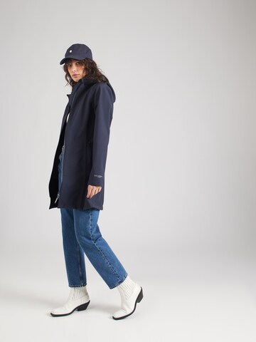 ILSE JACOBSEN Between-Seasons Coat 'Raincoat' in Blue