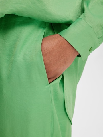 Wide Leg Pantalon SELECTED FEMME en vert
