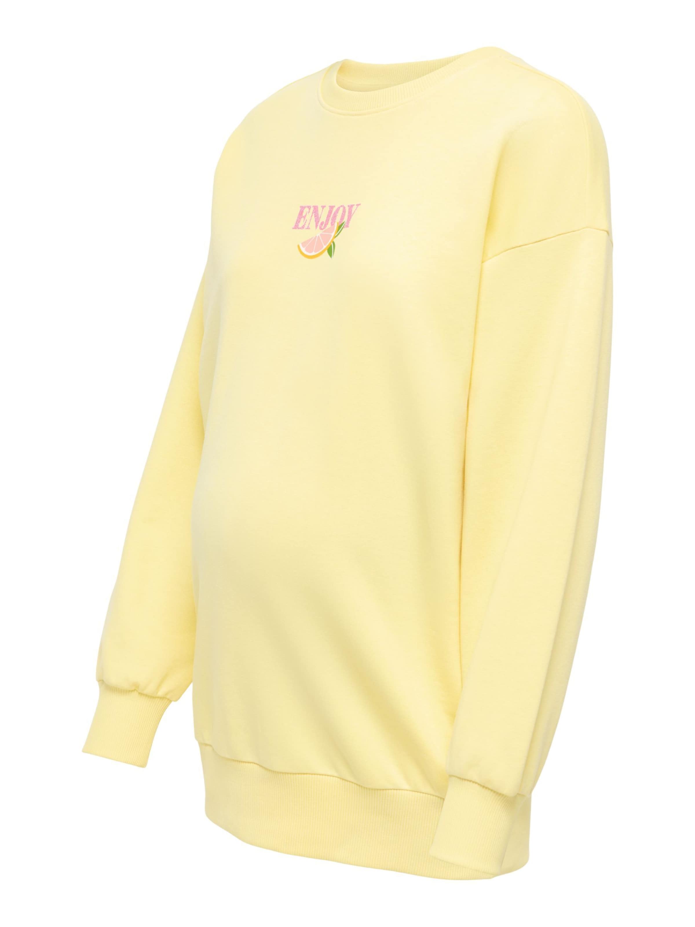 Only Maternity - Sudadera 'OLMKita' en amarillo: frente