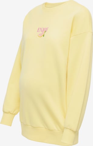 Only Maternity - Sudadera 'OLMKita' en amarillo: frente