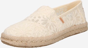 Espadrilles TOMS en blanc : devant