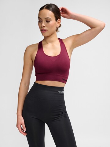 Hummel Bralette Sports Bra 'Tif' in Red: front