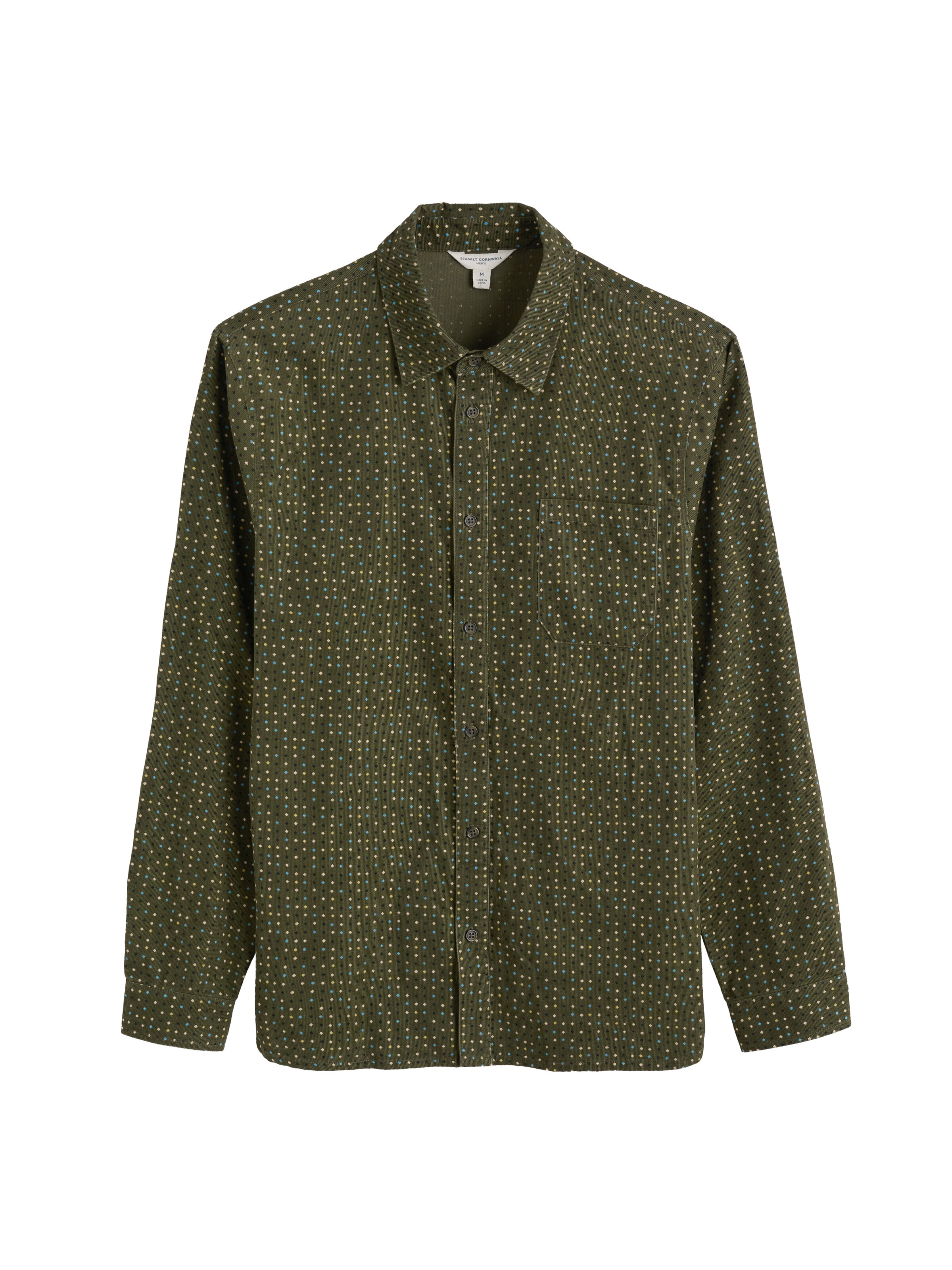 Seasalt Cornwall Skjorte ' Shoreman Printed' ' i grøn, Produktvisning