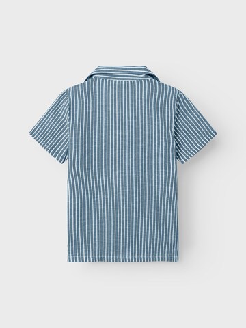 NAME IT Regular fit Button Up Shirt in Blue