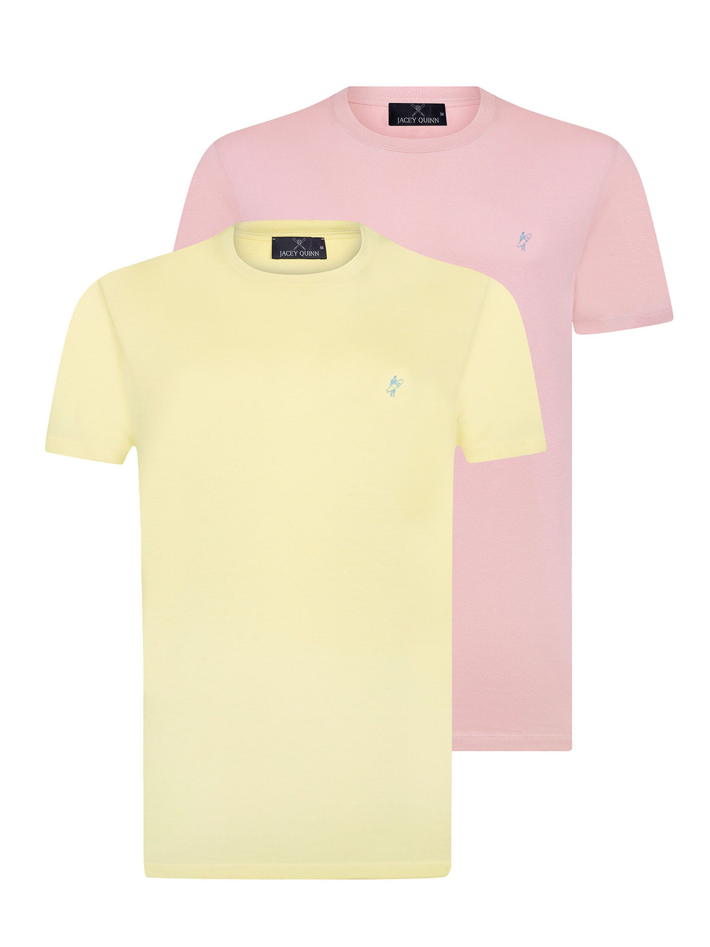 dzeltens Jacey Quinn T-Krekls: no priekšpuses