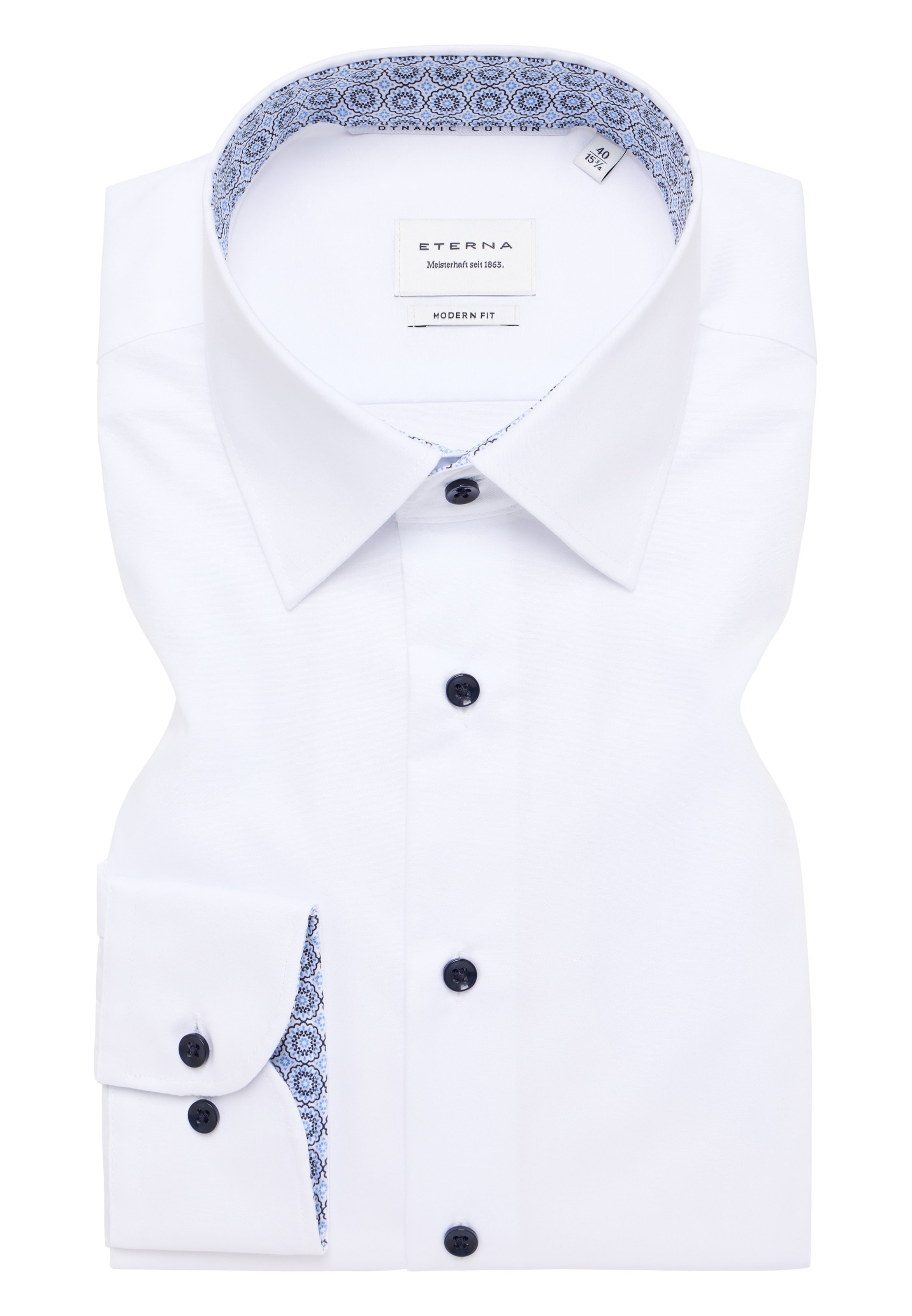 ETERNA Regular fit Zakelijk overhemd 'MODERN FIT ' in Wit
