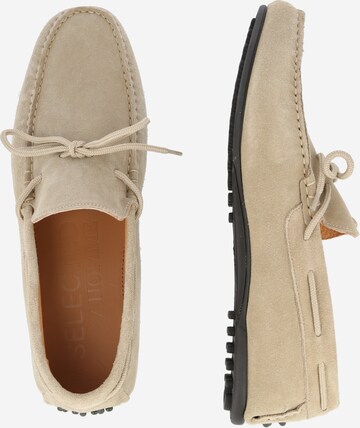 SELECTED HOMME Moccasins 'Sergio' in Beige