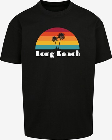 T-Shirt 'Long Beach X' Merchcode en noir : devant