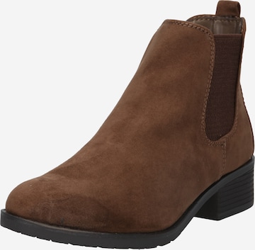 Dorothy Perkins Chelsea Boots 'Megan' in Brown: front